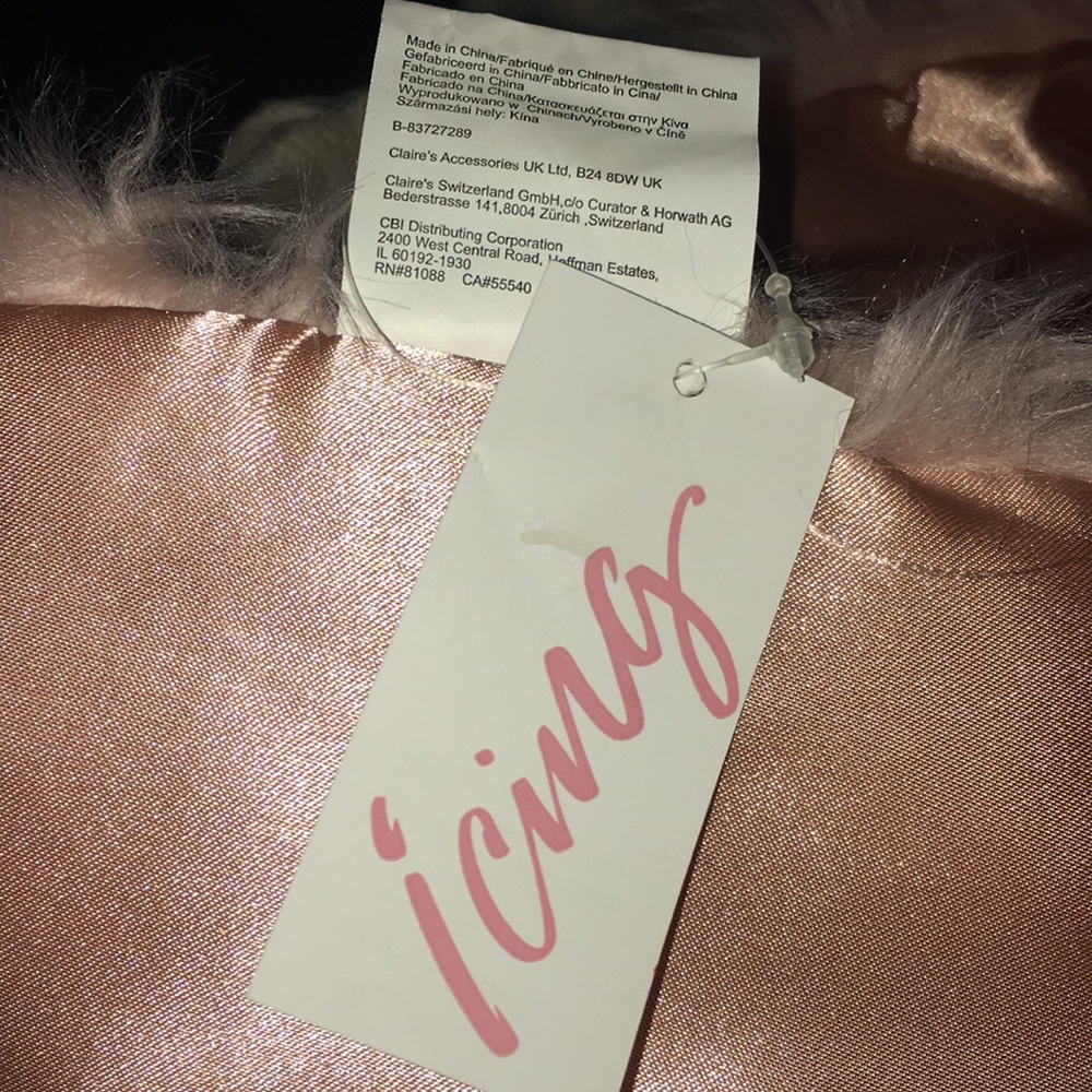 BLUSH Stole Scarf Faux Fur - Hook&Eye Closure - Picture 4 of 6